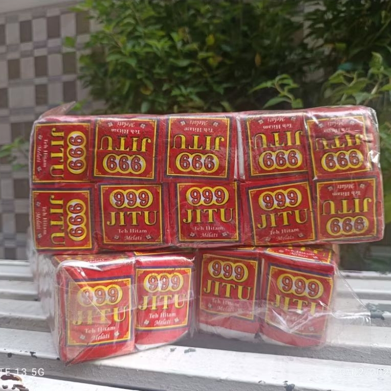 Jitu 999 50gr /45gr Teh Hitam Melati  Serbuk berkualitas tinggi: Wangi Harum dan Nikmat