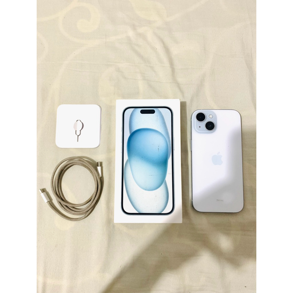 Iphone 15 128gb Blue (second, garansi 4bulan lagi) digimap