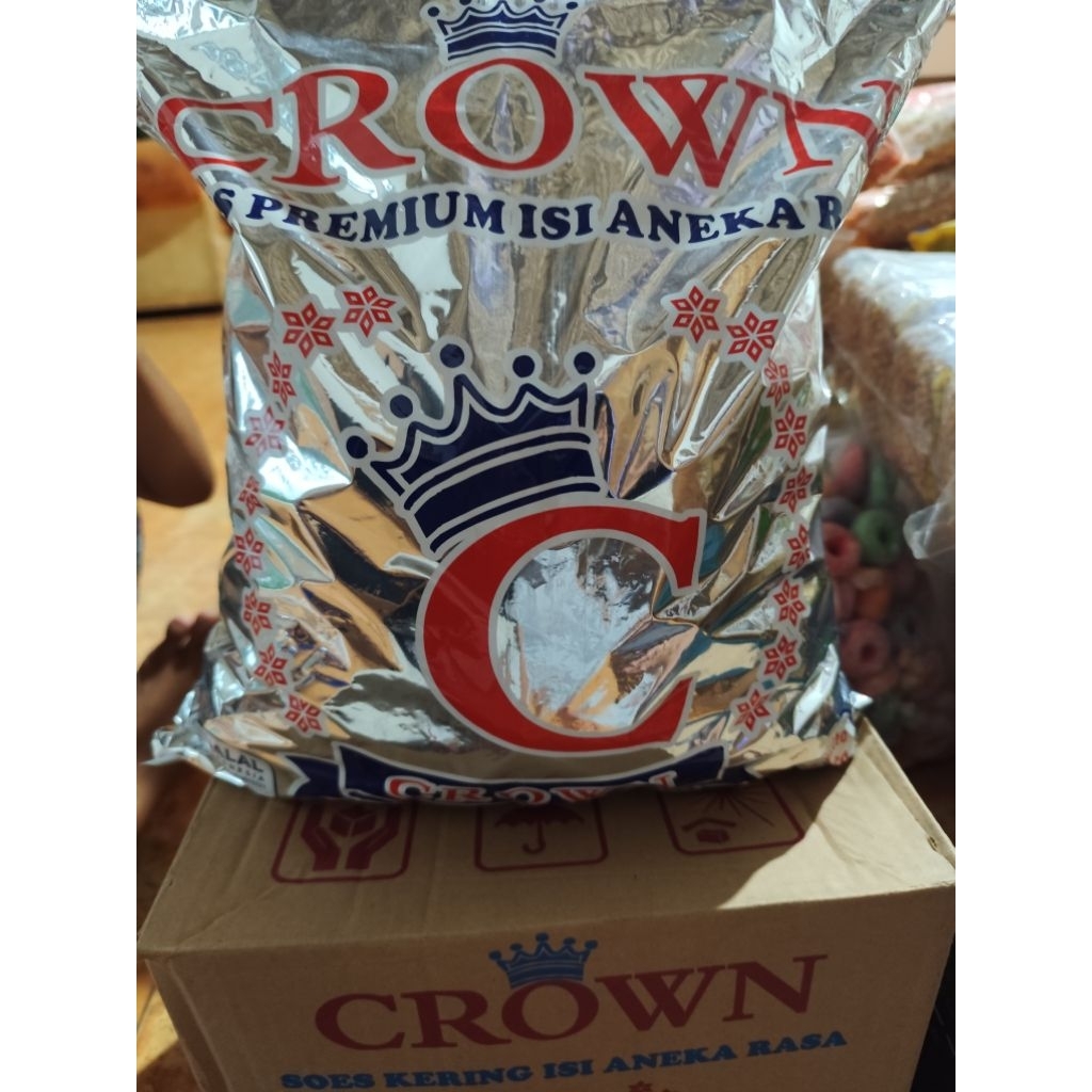 sus coklat crown 1 dus isi 2kg soes crown coklat ball 2kg