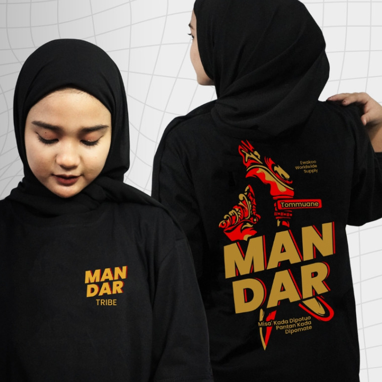 Kaos Budaya Edisi Mandar | Kaos Mandar | Baju Bugis | Cotton Combed 30s | Tebal Lembut