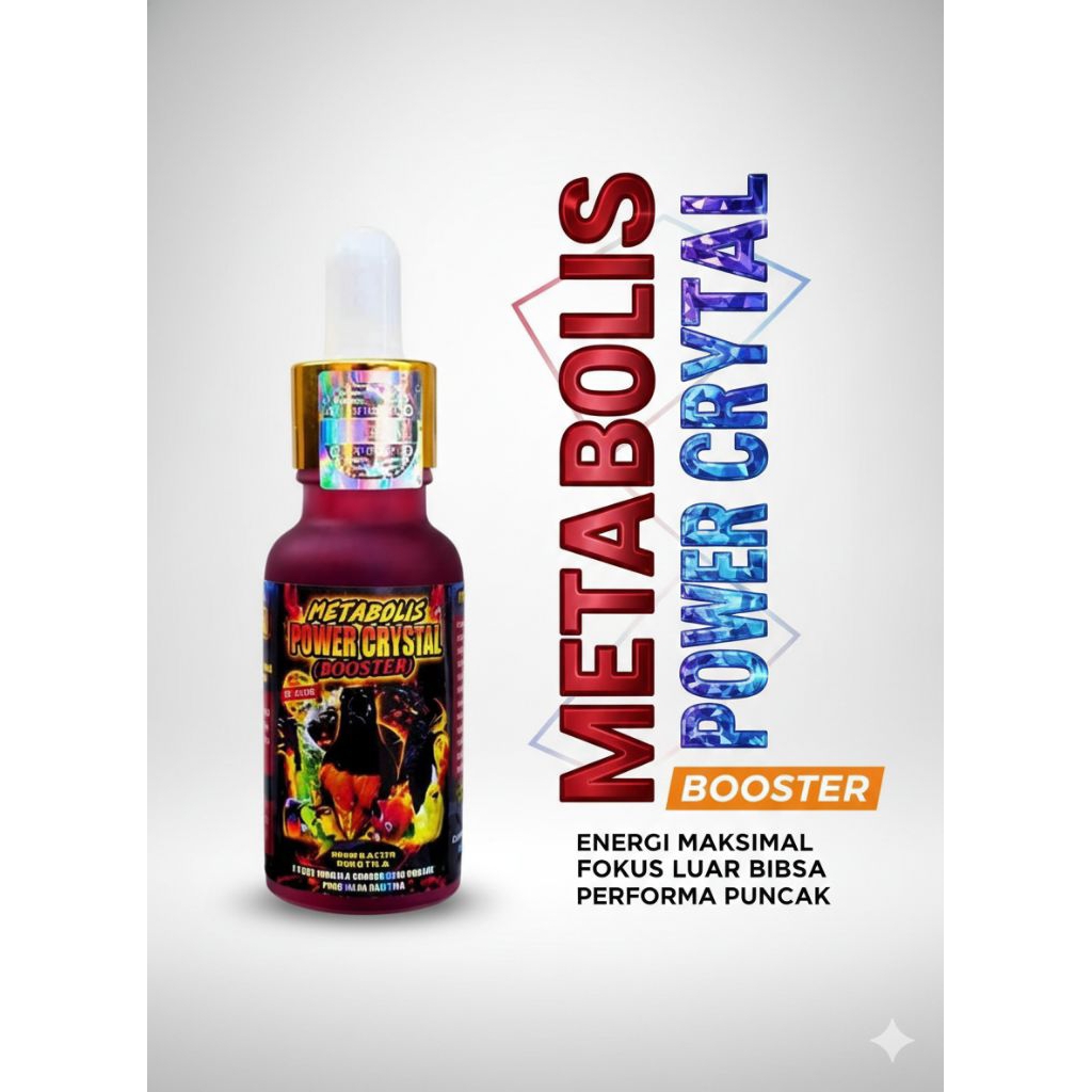 NEW METABOLIS POWER CRYSTAL BOOSTER ORIGINAL SOLUSI BURUNG MACET
