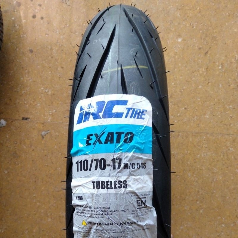 IRC 110/70-17 NR 88 EXATO BAN LUAR IRC RING 17 TUBELESS