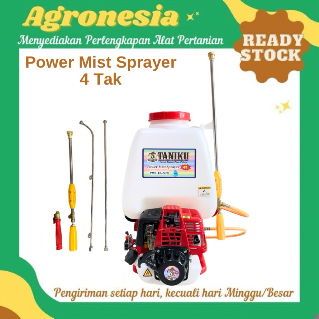Mesin Semprot / SEMPROTAN HAMA/ Power Mist Sprayer 20 Liter Taniku 4Tak / Sprayer Mist 20 Liter 4 Ta