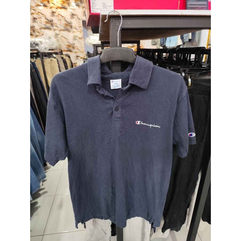 KAOS POLO CHAMPION ORIGINAL, KAOS TSHIRT CHAMPION, KAOS CASUAL, KAOS SECOND BRAND