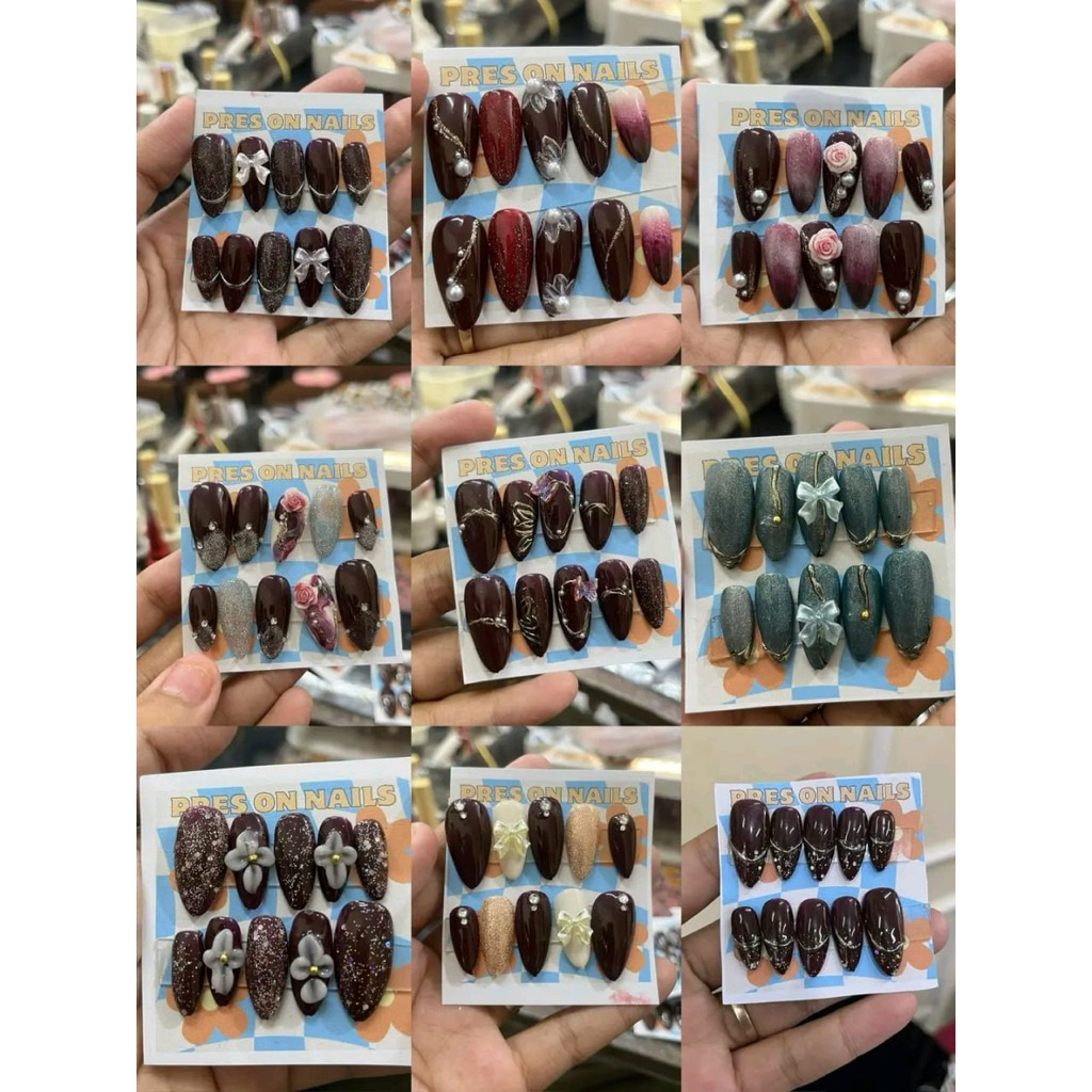 Nail art kuku palsu + lem| Kuku palsu nail art| Kuku palsu + lem| Kuku palsu nail art + lem| Press o