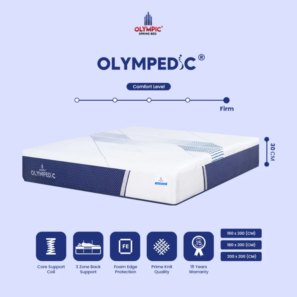 Matrass Olympic Olympedic 120 - 160 - 180 - 200X200 Kaltim / Kasur Busa (Hanya matrass/Kasur)