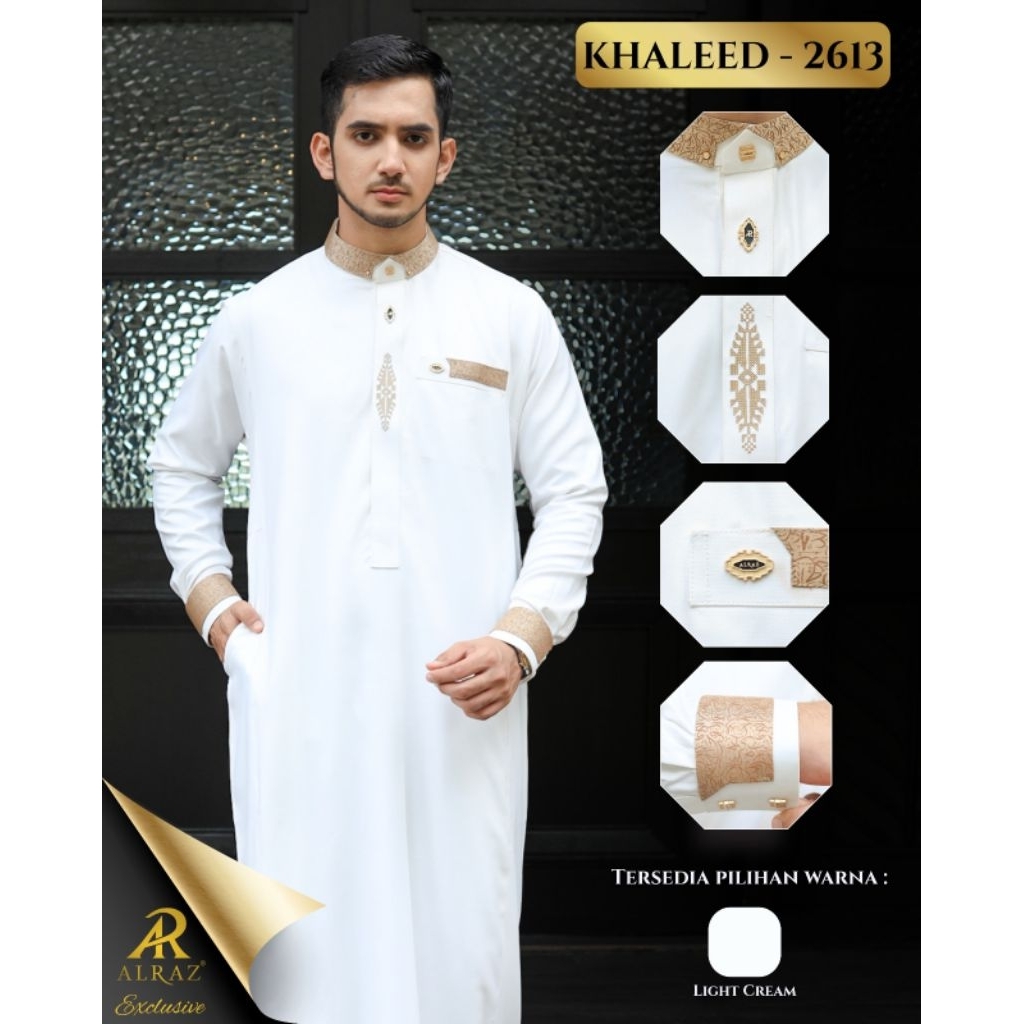 ALRAZ Thobe Exclusive Khaleed 2613 ( Free Box )