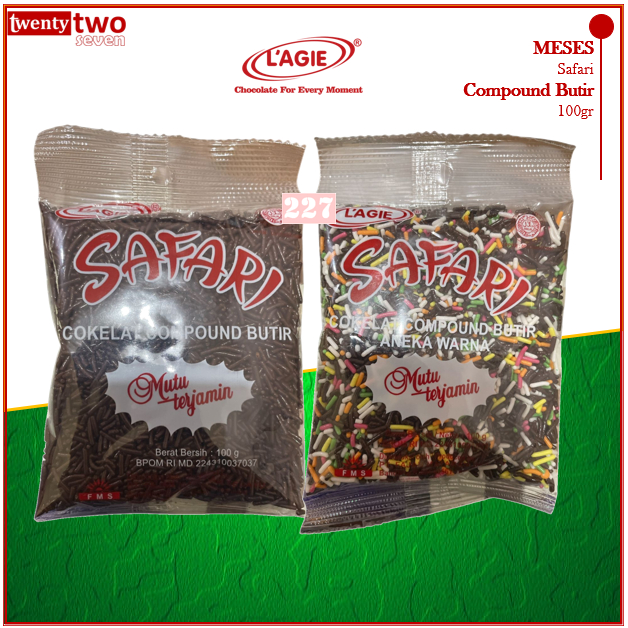 [Doz] 6x Lagie Safari Meses Coklat / Warna Warni 100gr
