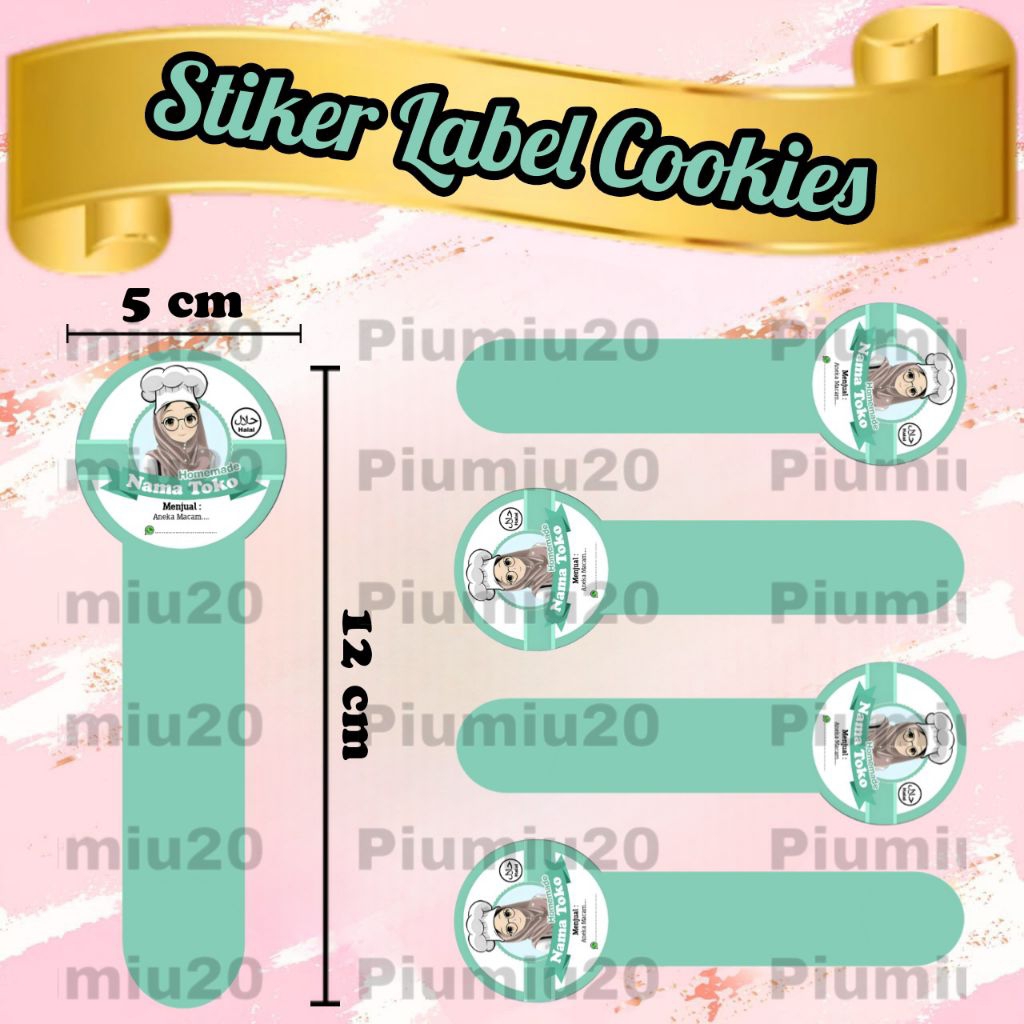 STIKER LABEL KUE LEBARAN / SNACK / TOPLES LEBARAN