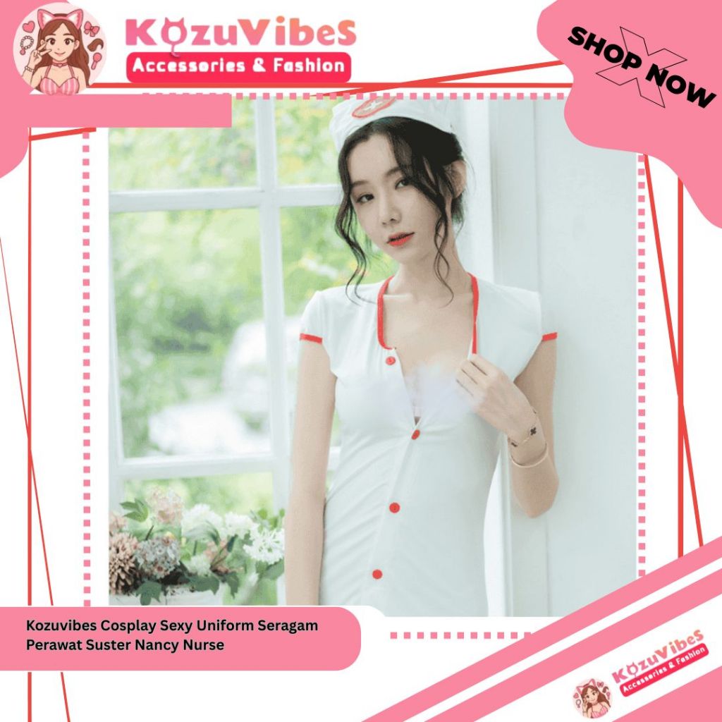 Kozuvibes Cosplay Sexy Uniform Seragam Perawat Suster Nancy Nurse