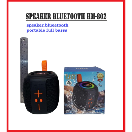 Speaker Bluetooth HM-802 Wireless Speaker Mini Portable Hifi Sound Quality Speaker Music Support TF 