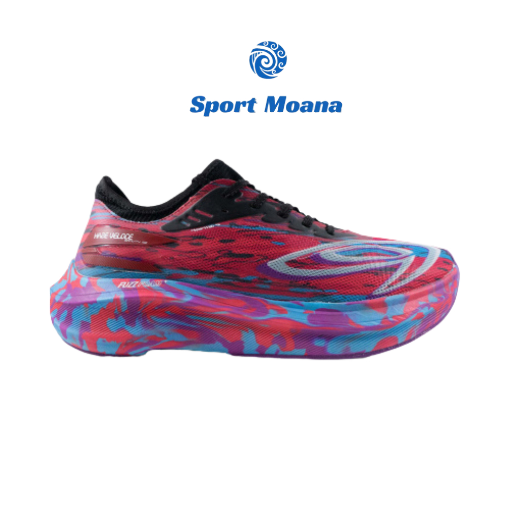 HAZE VELOCE GRAVITY MERAH BIRU UNGU/SEPATU LARI HAZE VELOCE 910 NINETEN