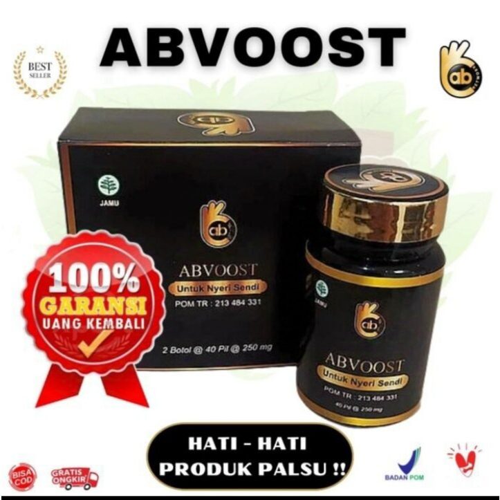 1 BOTOL ABVOOST Asli BPOM – Herbal Alami untuk Bantu Atasi Nyeri Sendi & Otot