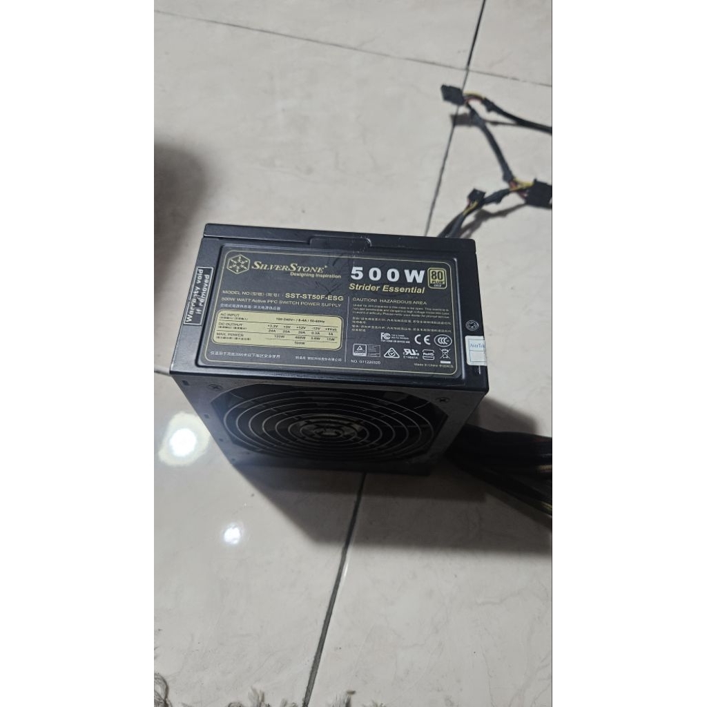 Psu silverstone 500w 80+ gold power supply 500 watt