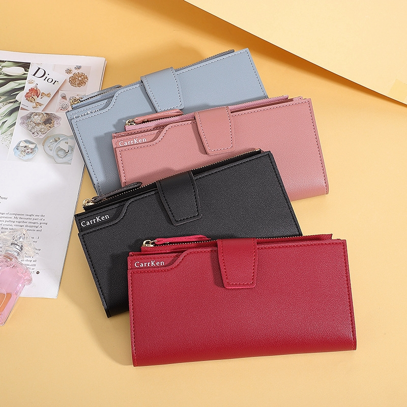 (IMPORT KOREA) Dompet tipis wanita dompet panjang wanita dompet lipat wanita dompet hp wanita