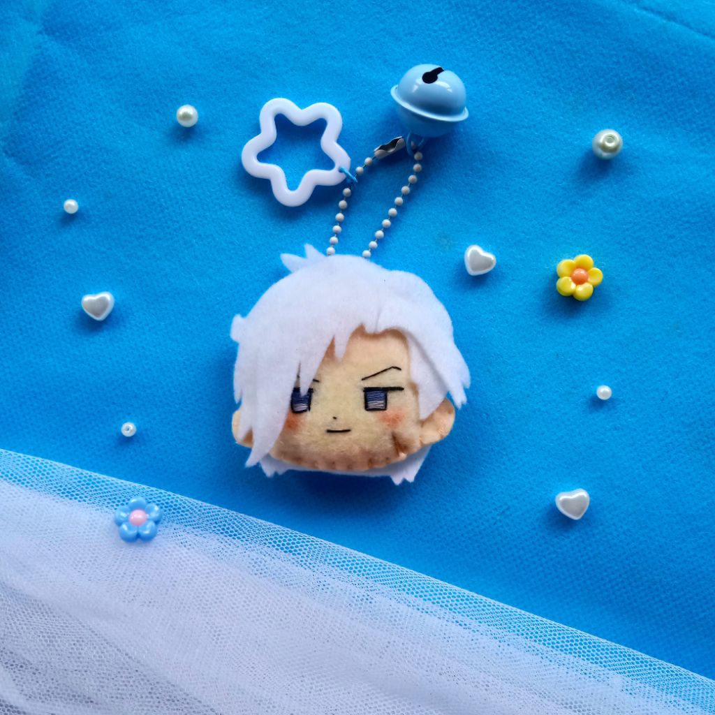 Kepala Bogel Plushie Keychain Custom