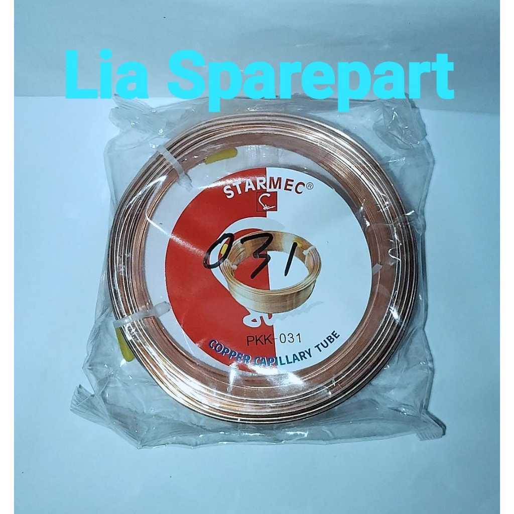 Pipa Kapiler 0,31mm Tembaga Meteran - Pipa Capiler AC-Kapiler Kulkas Stc