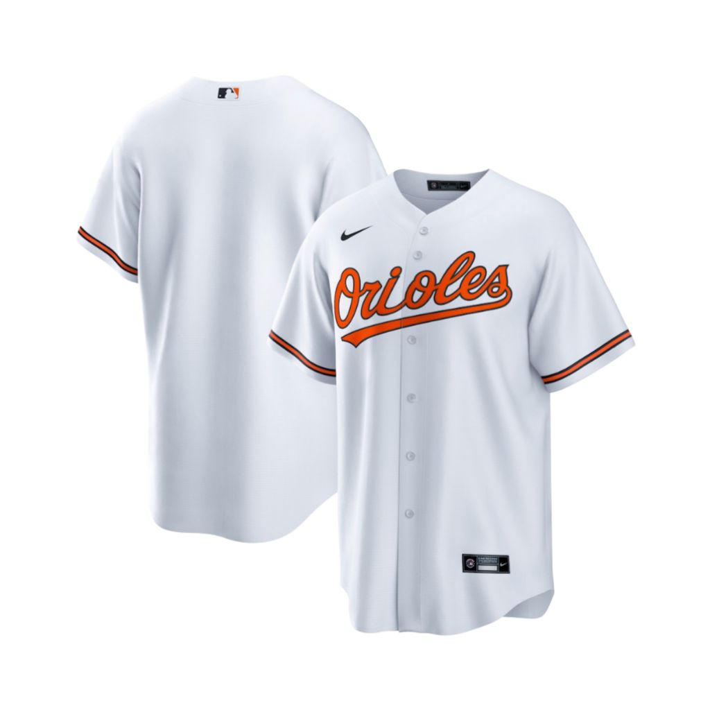 MLB Men's Baltimore Orioles Nike White Home RepIica Team Jersey
