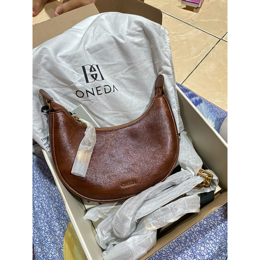 [NEW ORI] Tas Bahu Selempang Oneda Jasmine Coffee