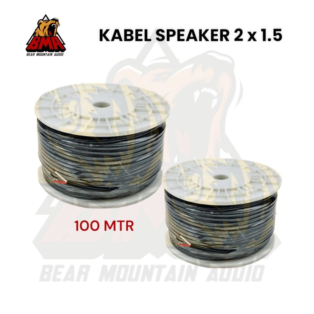 Kabel Speaker 2×1,5 BMA / Kabel Speaker BMA / Kabel Speaker Full Tembaga / 1Meter