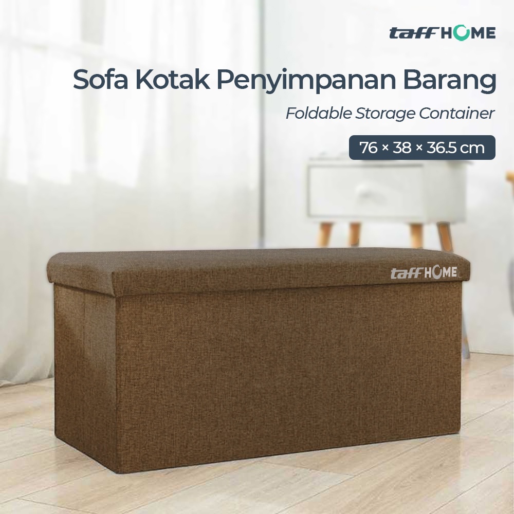 Tempat Duduk Kursi Box Sofa Lipat Kotak Penyimpanan Barang Foldable Storage Box Container 76 x 38 x 