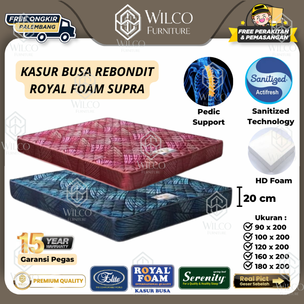 Kasur Busa Rebondit Royal Foam Supra / Matras Busa Elite - Palembang - Matras aja, 90x200