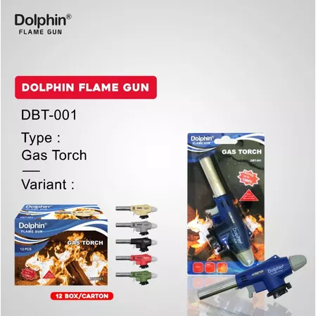 Gas Tourch Portable Dolphin DBT-001 Flame Gun - Alat Bakar Korek Pemantik Api