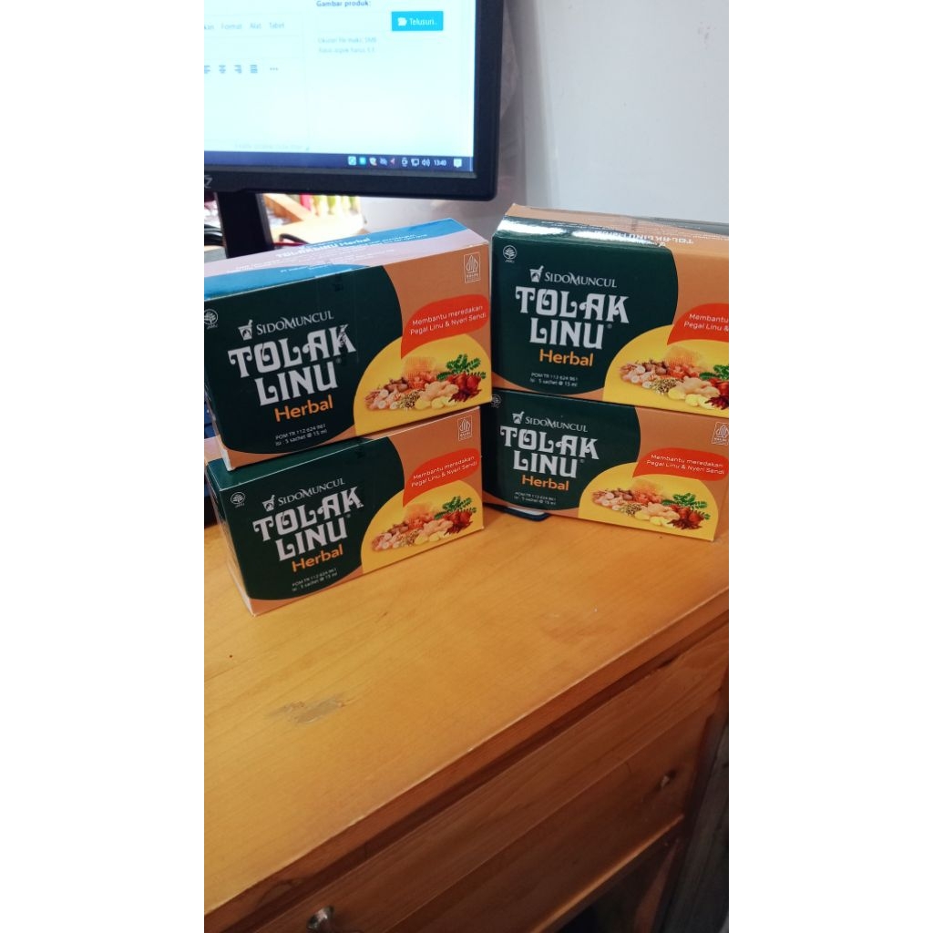 JAMU HERBAL TOLAK LINU SIDOMUNCUL 1 BOX ISI 5 SACHET