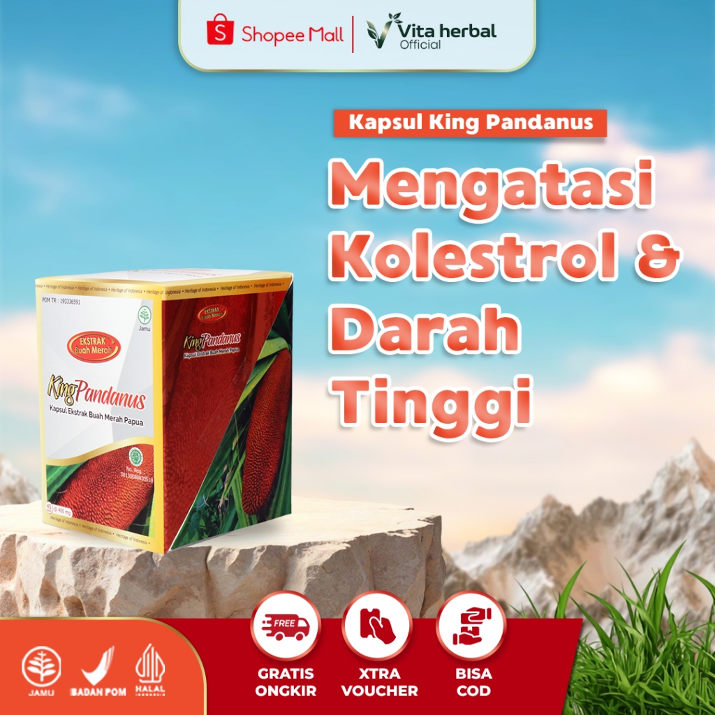 King Pandanus Obat Herbal Dari Ekstrak Buah Merah Papua