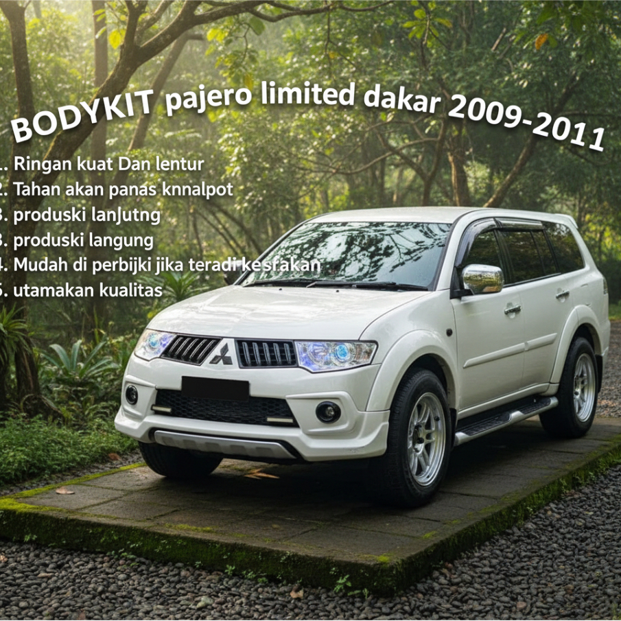 bodykit mitsubishi pajero 2009 2010 2011 limited dakar bodikirt pajero