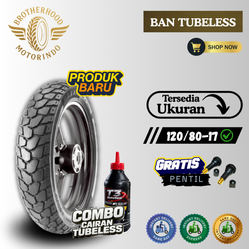 BAN MAXXIS M6239  120/80-17 / BAN TUBLES OF ROAD / ON ROAD / BAN RING 17 / MOTOR RING 17 / MOTOR BEB