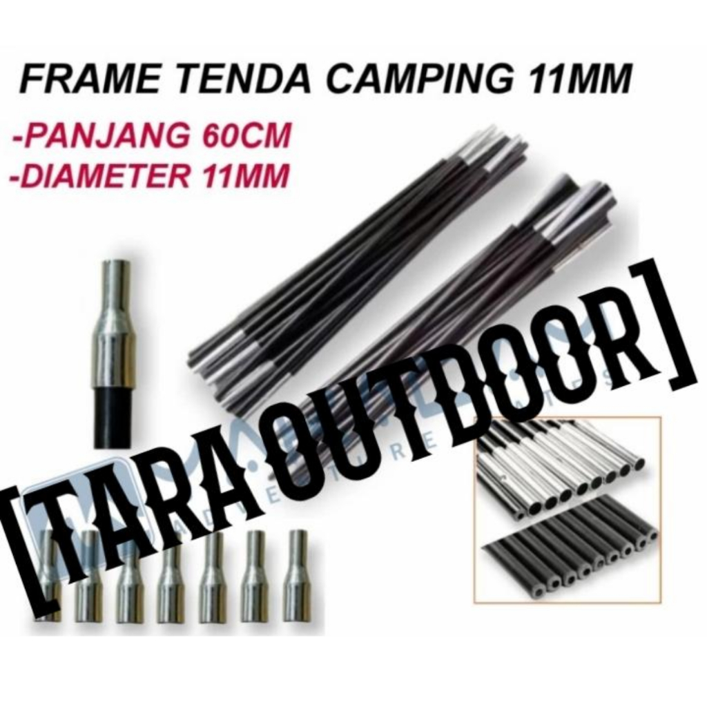 frame fiber 11mm frame tenda camping outdoor