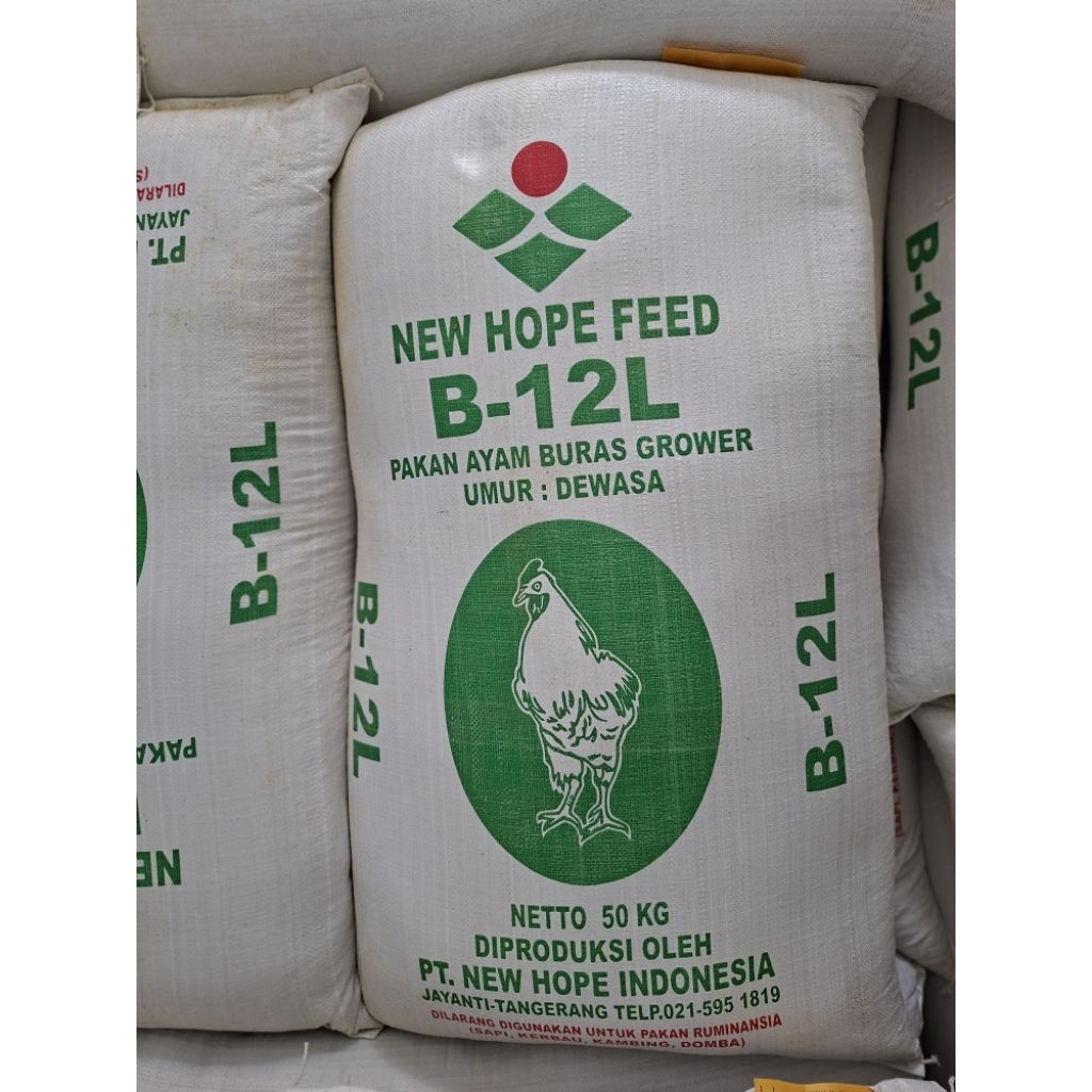 Pakan ayam buras New Hope B12L 50kg