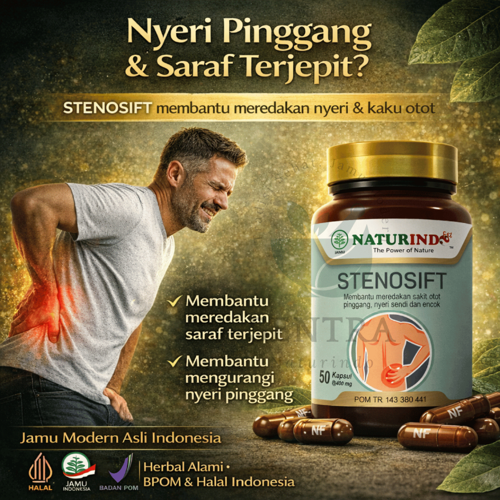 50 Kapsul Obat Herbal Saraf Kejepit Alami Naturindo