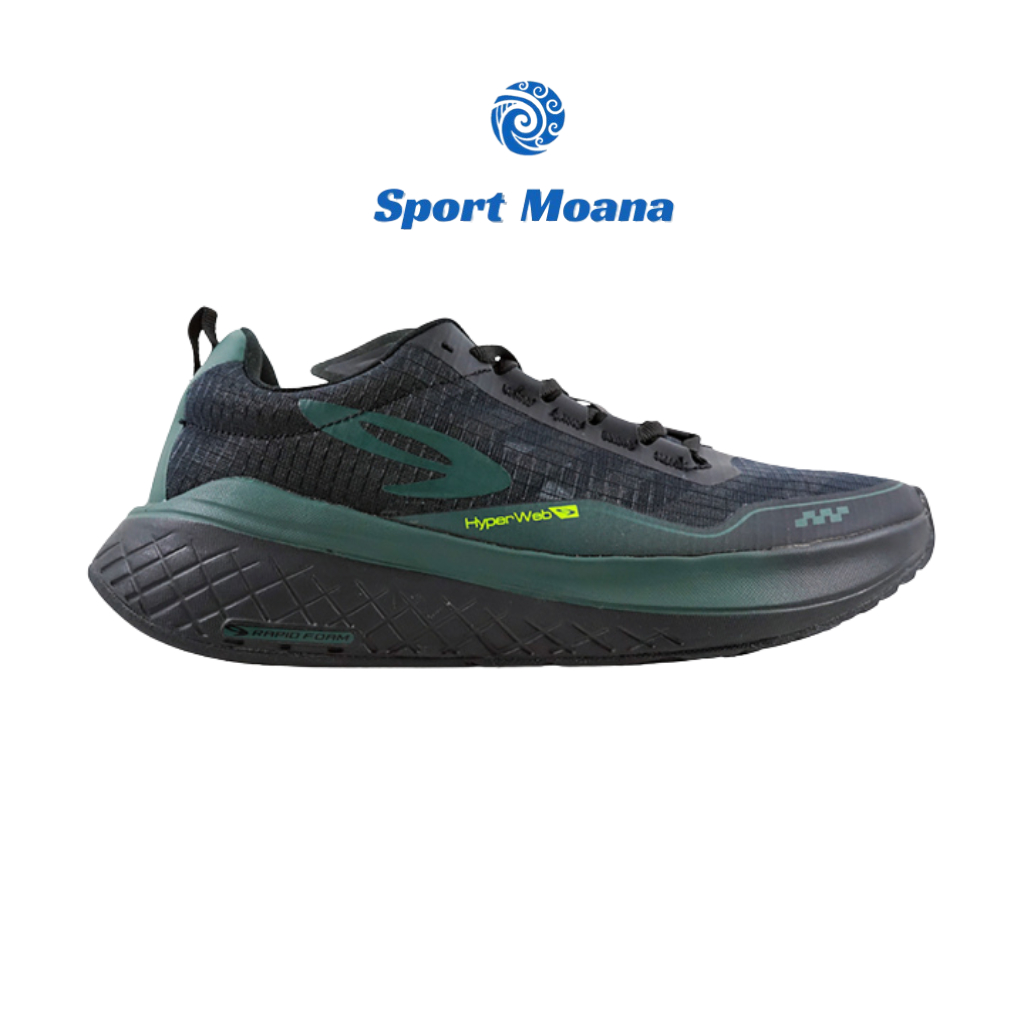 ULTRA EKIDEN 1.0 HIJAU TUA HIJAU NEON/SEPATU LARI ULTRA EKIDEN 910 NINETEN