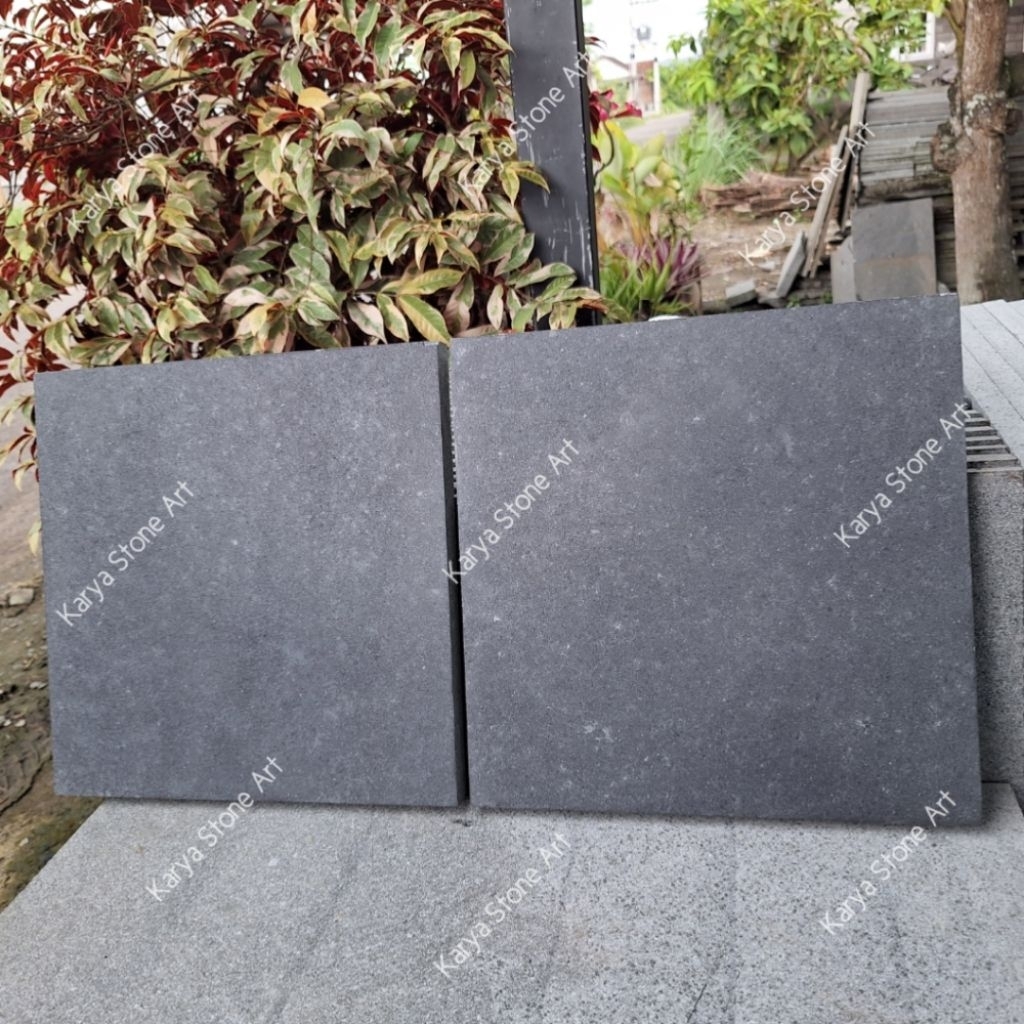 Andesit Poles Matte 20x20 | Andesit Hitam Honned | Andesit Hitam Doff | Batu Alam Andesit