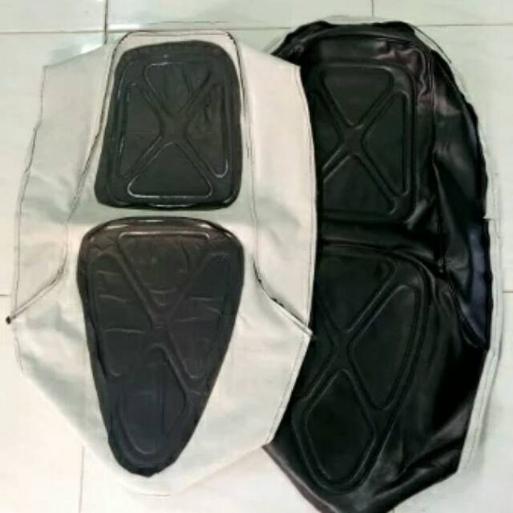 Cover kulit sarung jok motor Yamaha V80 robot super deluxe 