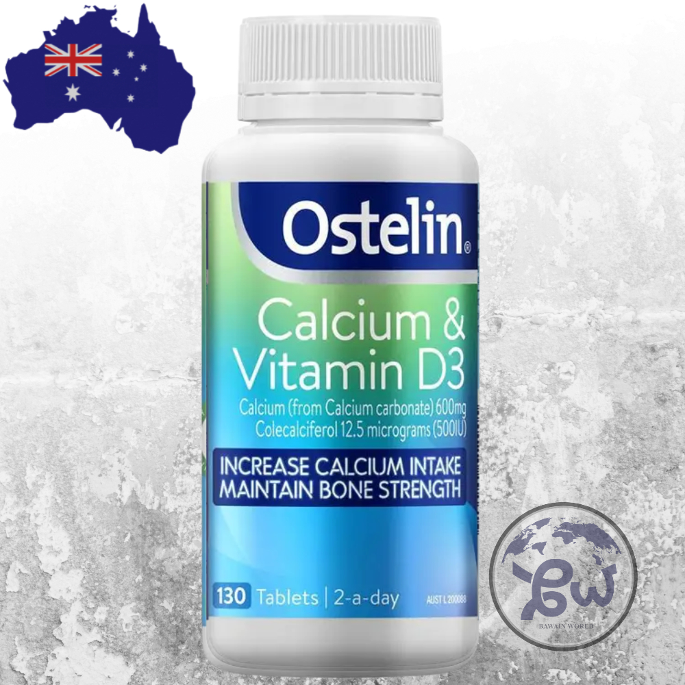 [READY] Ostelin Ostelin Calcium & Vitamin D3 130 Tablets Australia/Vitamin Tulang