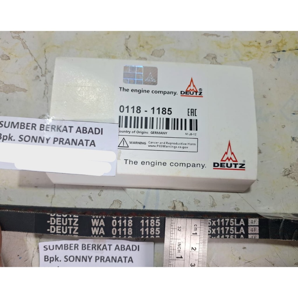 TOP - DEUTZ 0118-1185 V-RIBBED BELT 01181185 FAN BELT 0118 1185 AV12.5x1175LA AV 12.5 x 1175 LA AV-1