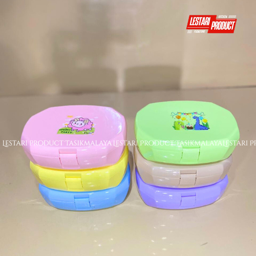 ( 6 PCS ) LUNCHBOX CANDY VIOLA | KOTAK BEKAL | WADAH NASI | KOTAK BEKAL ANAK | TEMPAT NASI | WADAH B