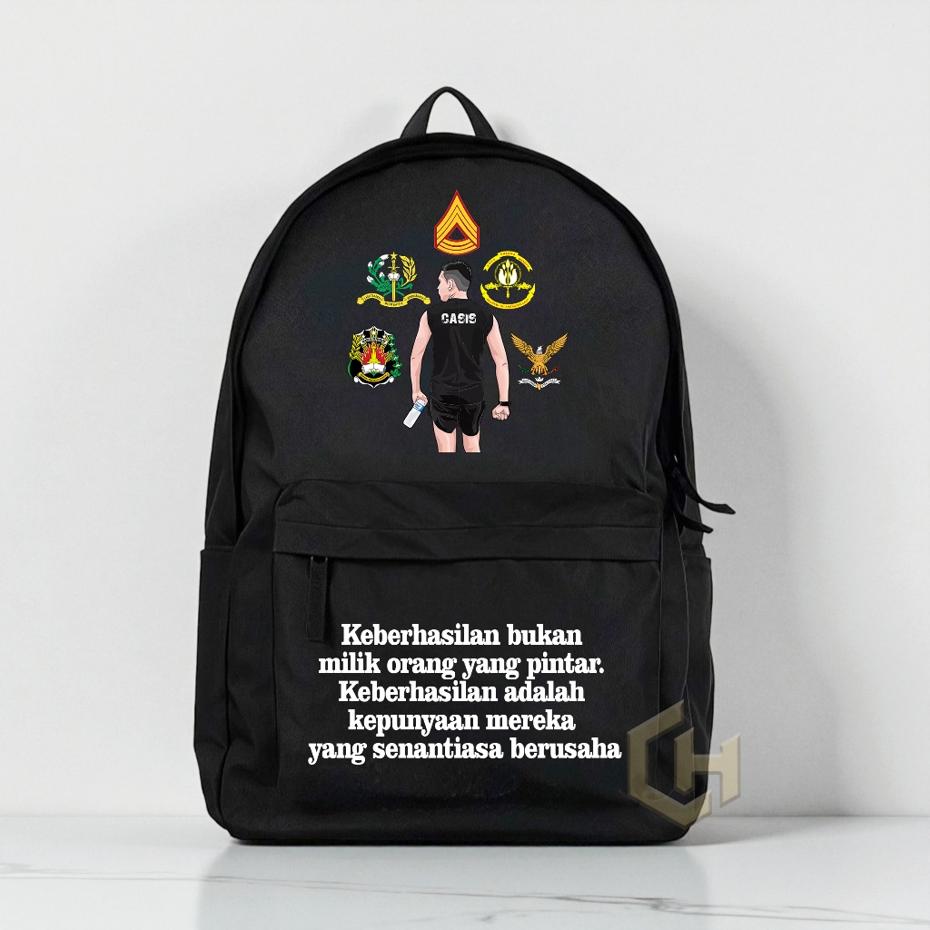 CH ATRIBUT - Tas Ransel Backpack Taruna Akmil Akpol Design Terbaru