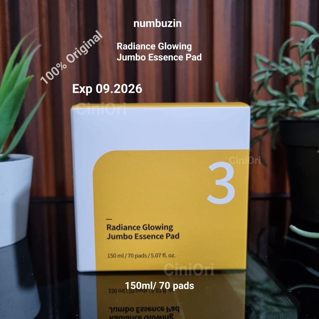 (Exp 09.2026) numbuzin Radiance Glowing Jumbo Essence Pad