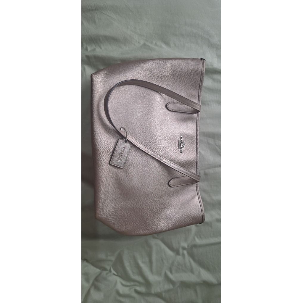 Coach Tote Bag Preloved Metallic Taupe – Original & Terawat