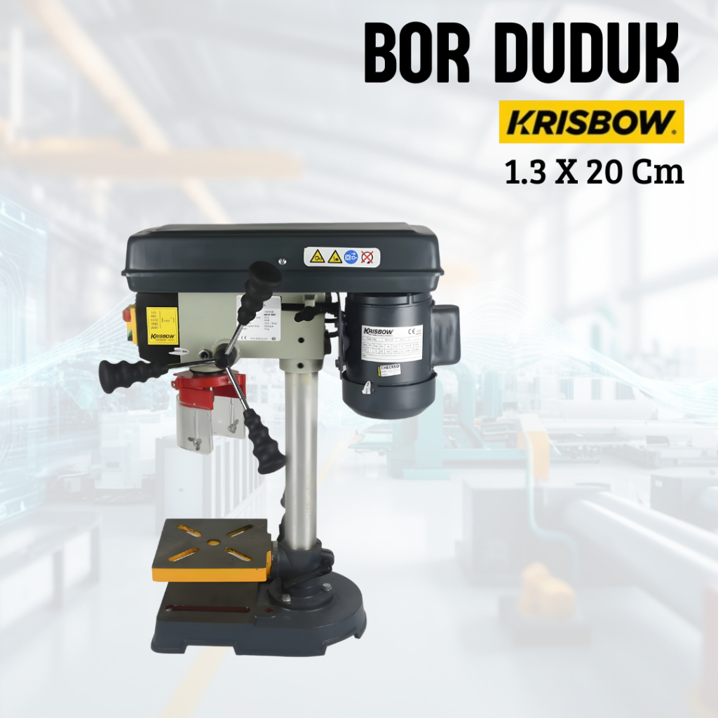 Bor Duduk Presisi 350W Drill Press 1.3 X 20 Cm Krisbow Bor Duduk Heavy Duty 13mm x 200mm Original