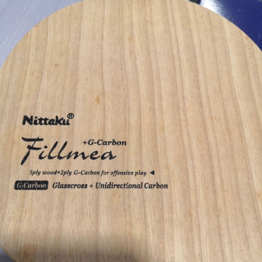 nittaku fillmea fl / kayu pingpong enak