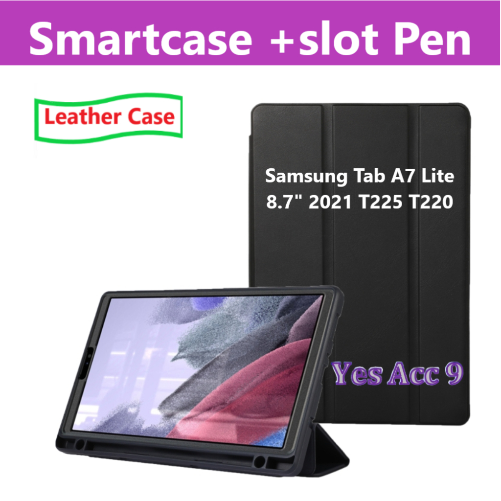 Case SAMSUNG TAB A7 LITE / Casing SAMSUNG TAB A7 LITE / 8.7 2021 T225 T220 Flip Smart Case Leather