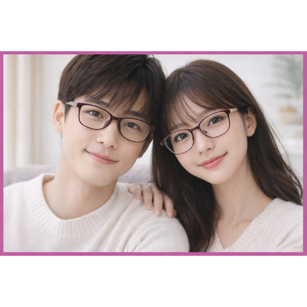 Optik Cahaya Truevue / Frame kotak / anti radiasi / anti uv / Kacamata dan lensa