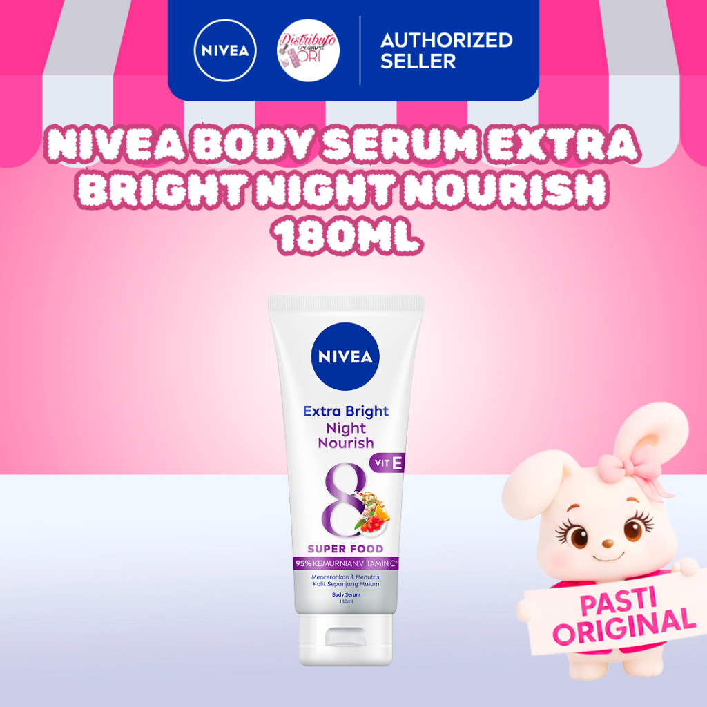 Nivea Extra White Night Nourish Body Serum 180ml | BPOM