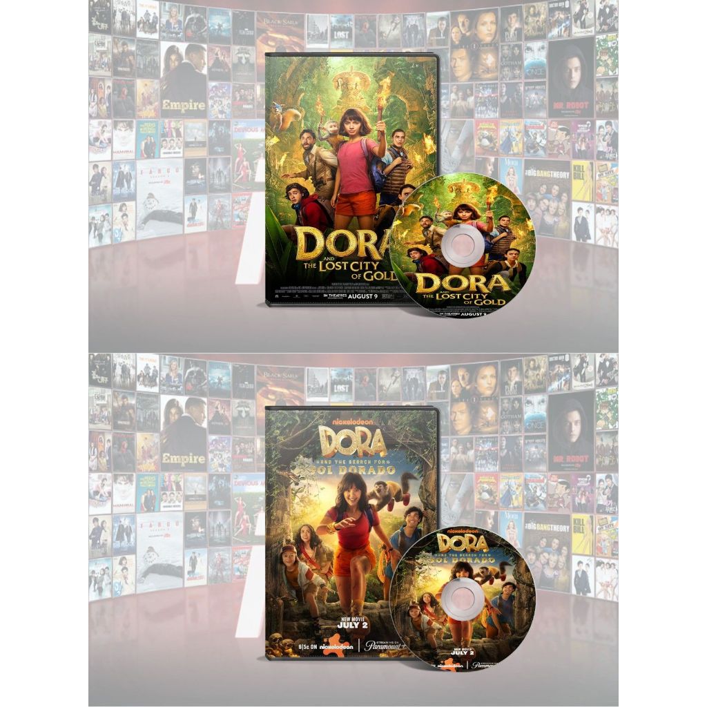 DVD Dora And The Lost City Of Gold (2019) + DVD Dora And The Search For Sol Dorado (2025)