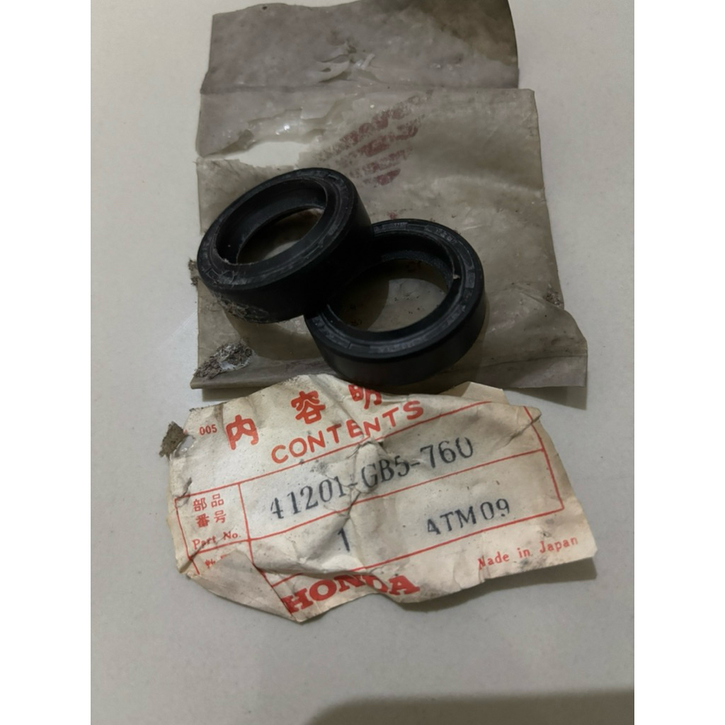 41201-GB5-760 Sil seal shock mio Grand shockbreaker depan Smash Shogun Beat original DM Japan origin